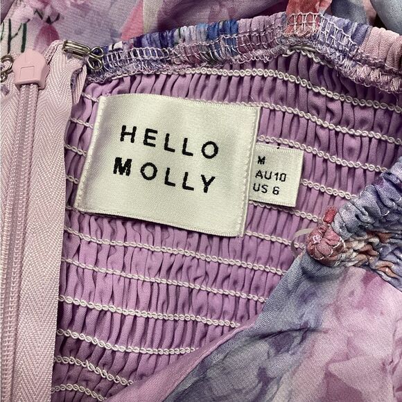 Hello Molly Enchanting Frill Maxi Dress Purple - Picture 15 of 16